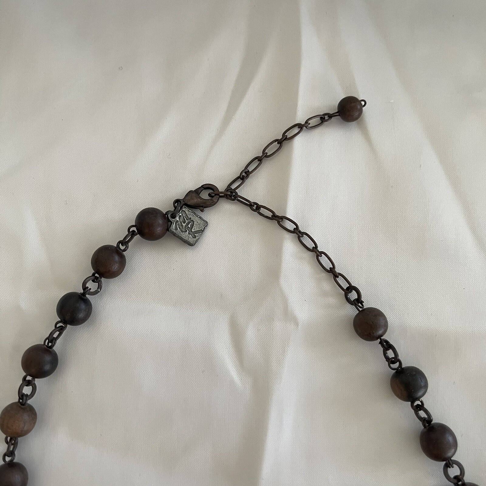 MR BOHO Brown Adjustable Statement 22" Necklace &… - image 3