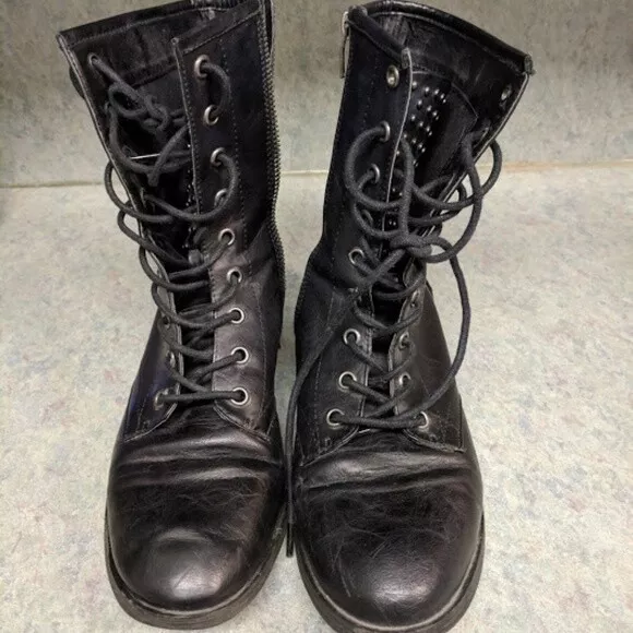 Combat heel boots sales from forever 21