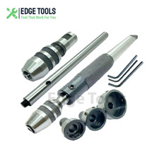 Lathe Tailstock Tap And Die Holder 8 Pcs Set MT2 Shank Threading Tapping Kit