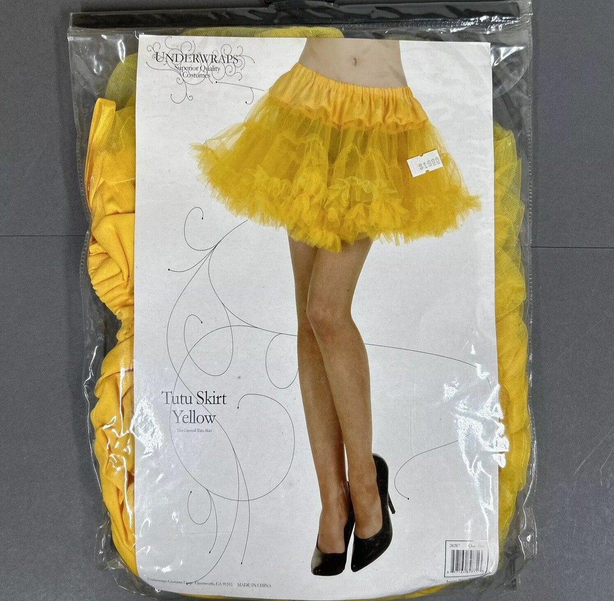 Bright Yellow Tutu Skirt (NEW IN PACKAGE) One Size Fits All Cute  Tutu/Cosplay