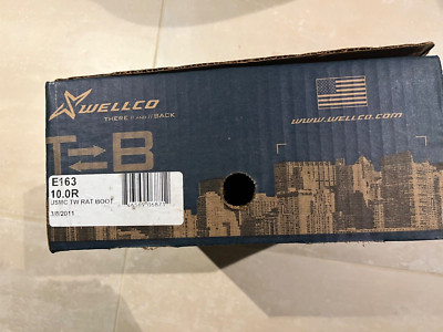 usmc, rat boot, new in box, 2011, size 10r usa made wellco
