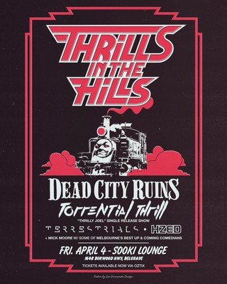 Thrills in the hills Dead City Runs April 4th 2025 Sooki Lounge Poster Canvas