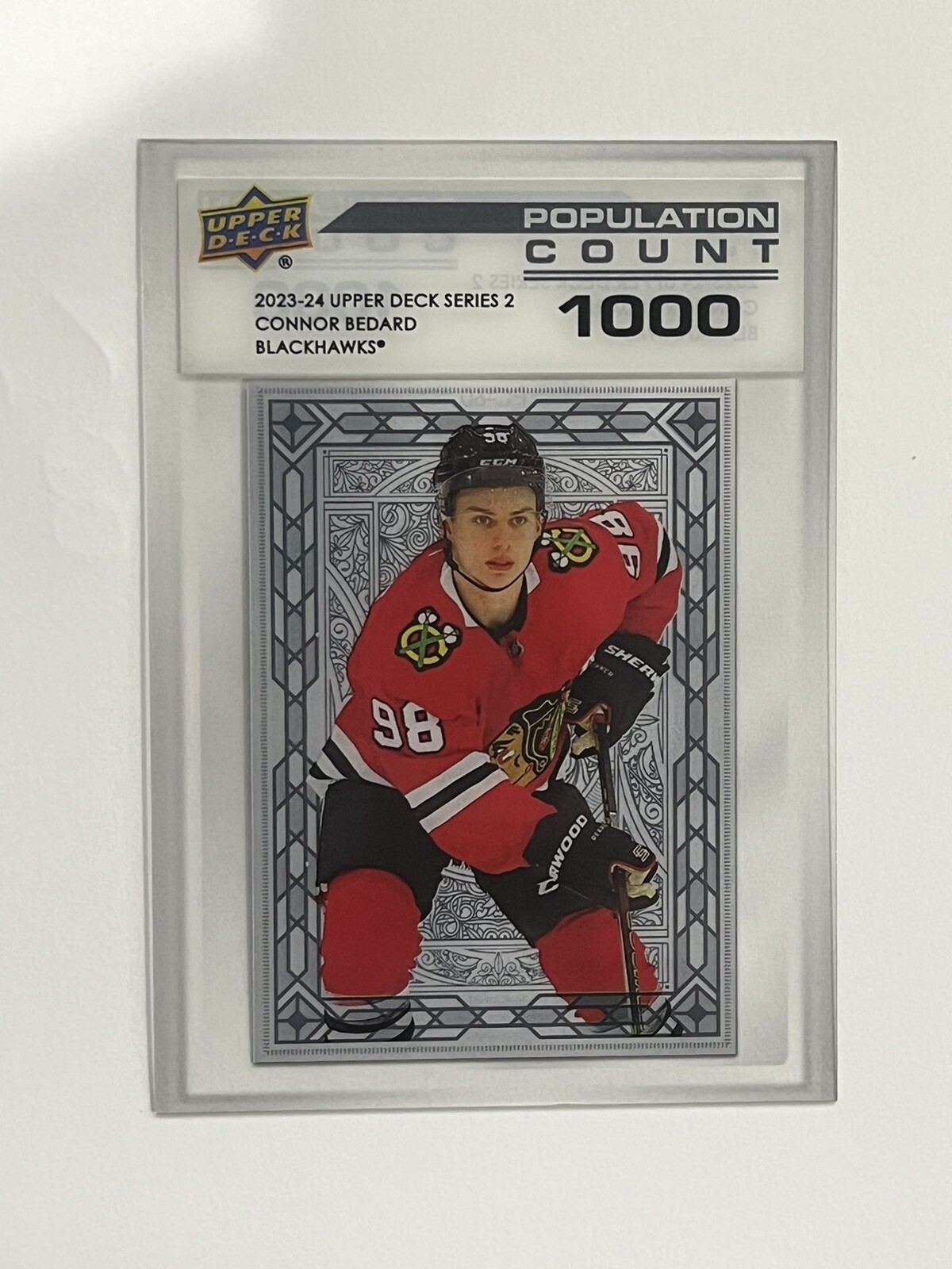 2023-24 UPPER DECK SERIES 2 - CONNOR BEDARD -POPULATION COUNT 1000- ROOKIE RC