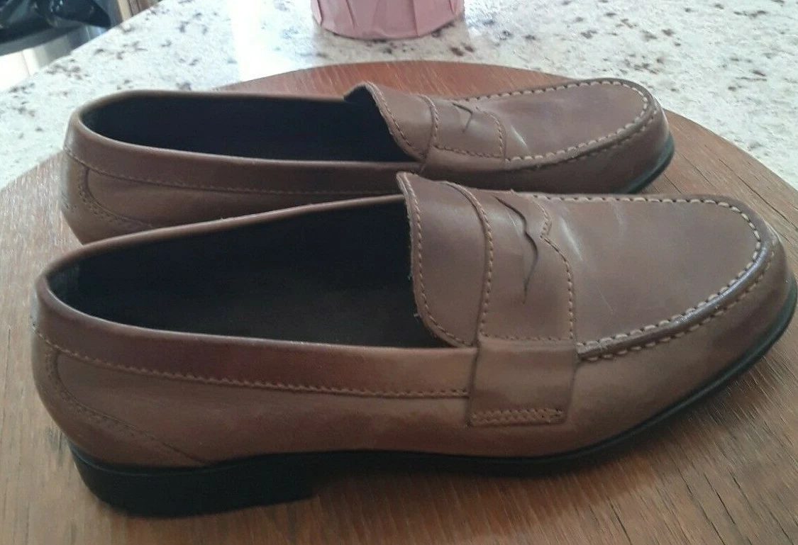 MOCASINES ZAPATOS DE CUERO MARR N ROCKPORT PARA HOMBRE TALLA 9 5 M EXCELENTE EST