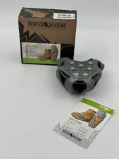 Walking Traction Ice Cleats Easy Spike Size Large 1 Pair Fits Over All Type Shoe