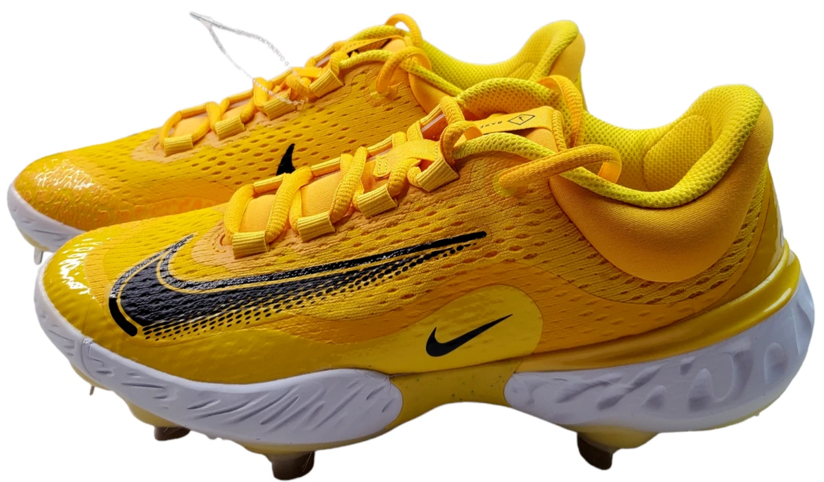 Nike Alpha Huarache Elite 4 Baseball Cleats Yellow DR6851-701 Mens Size 7