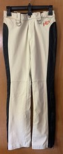 Harley-Davidson Women  s Size 4 25  W / 29  L White Black Leather Pants