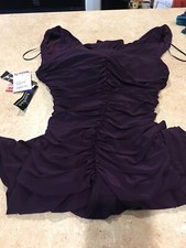 R And M Richards Plum Long Formal Dress