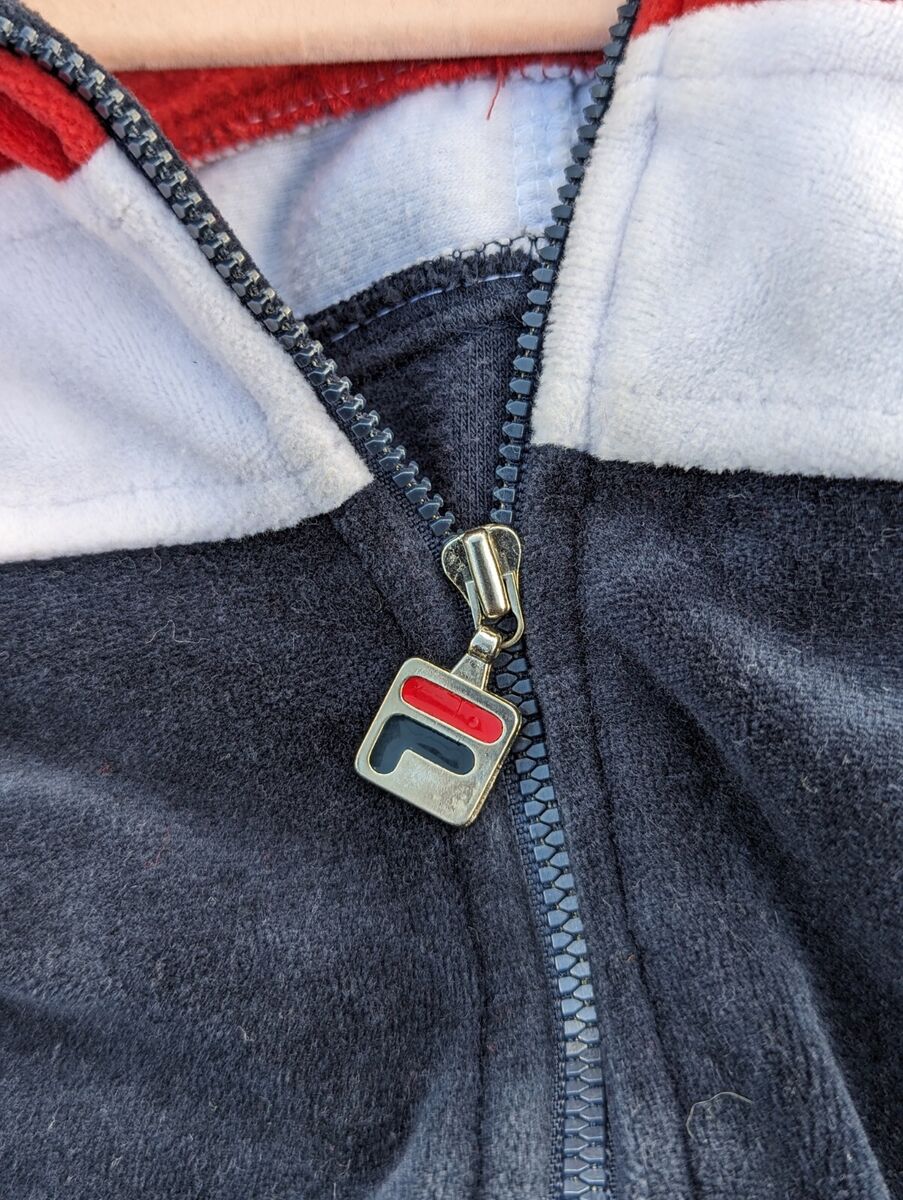 Vintage 80s FILA Made in Italy Distressed Worn Velour Track Vintage 80s FILA Made in Italy Distressed Worn Velour Track