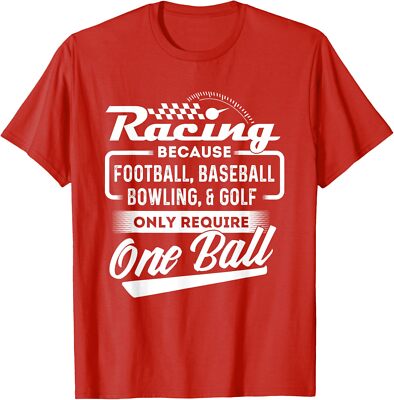 Racing Because Funny Drag Racer Race Car Drag Racing Unisex T-Shirt