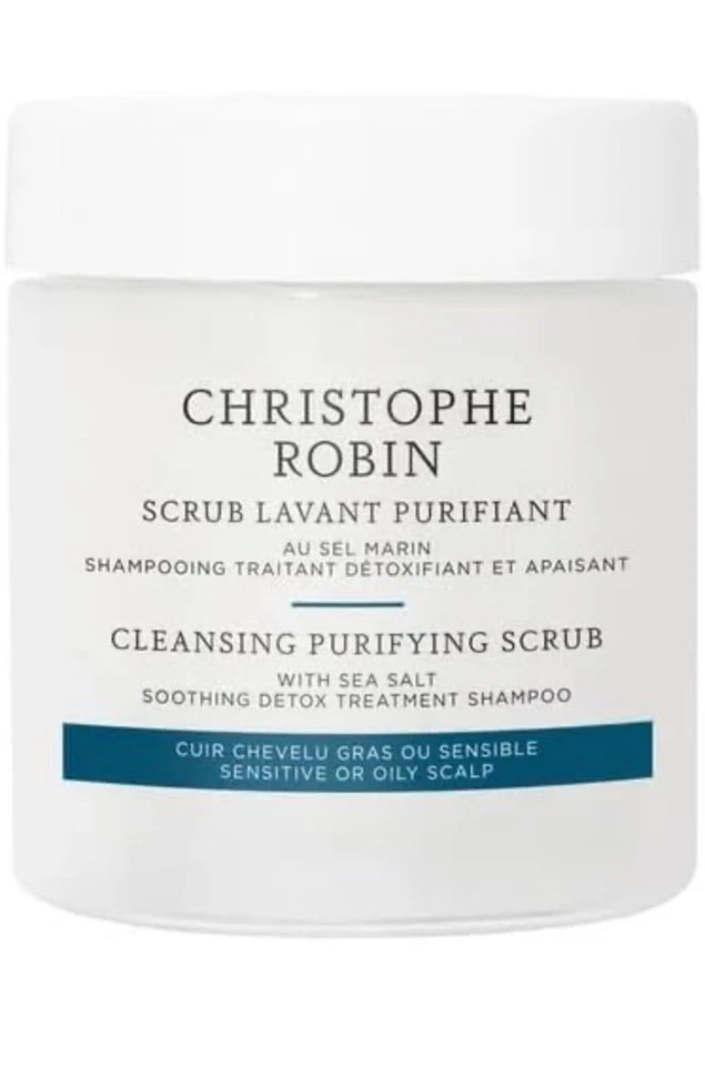Christophe Robin Cleansing Purifying Scrub with Sea Salt 2.5oz/75ml New - Image 2 of 4