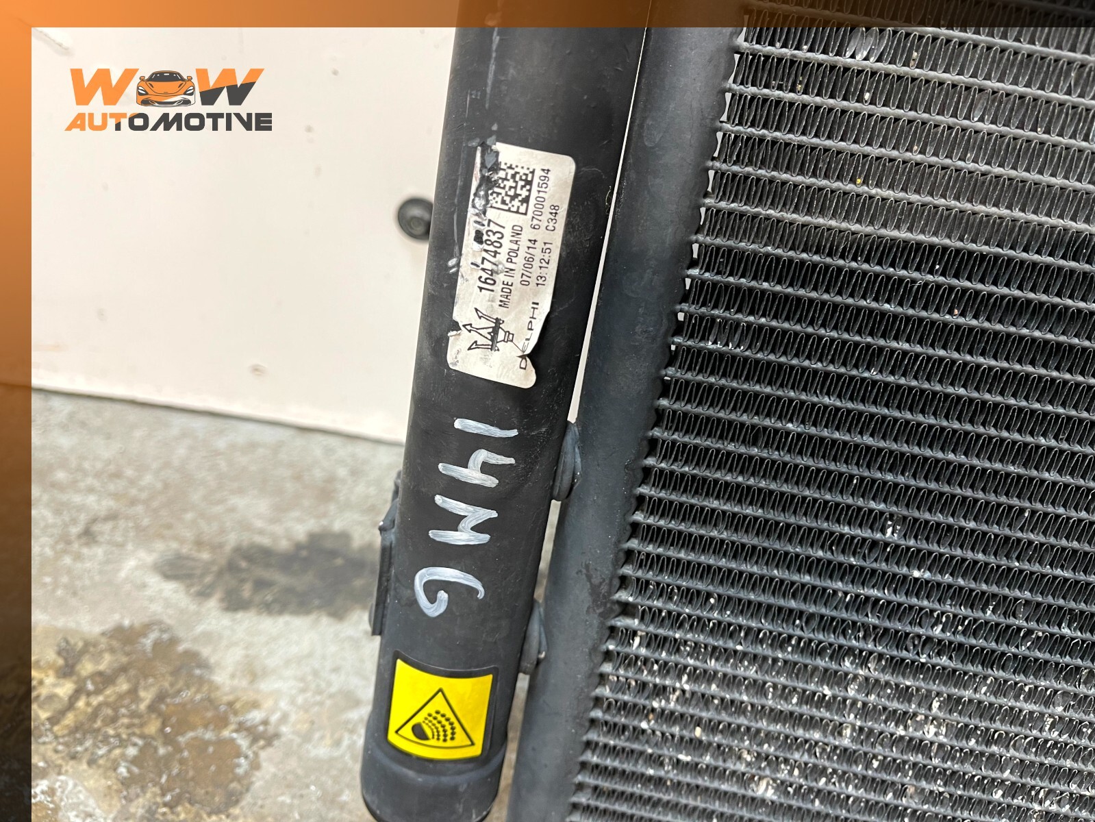 14-17 MASERATI GHIBLI QUATTROPORTE LEVANTE AC CONDENSER OEM