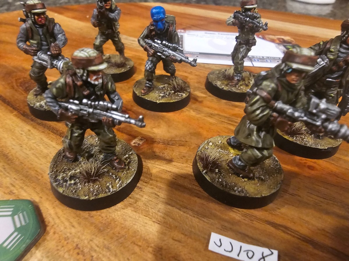 FFG Star Wars Legion Rebel Alliance Rebel Troopers x7 Pro Painted