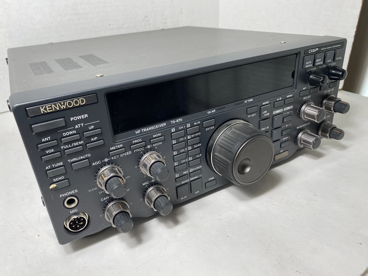 KENWOOD TS-870S 100W HF DSP Transceiver Amateur Ham Radio ~ TESTED WORKS GREAT eBay