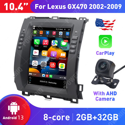 10.4'' Tesla Style Car Multimedia GPS Navigation Radio For Lexus GX470 2002-2009