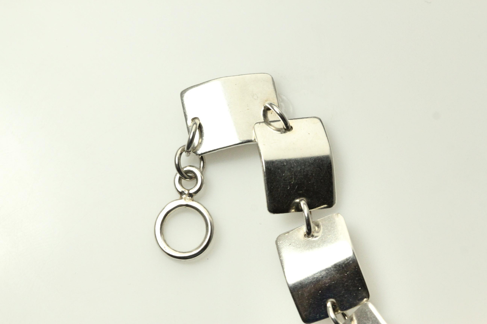 925 Sterling Silver 8" Rectangular Link Bracelet … - image 6