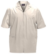 Cherokee Men's 4300 Zip-Front Top White 