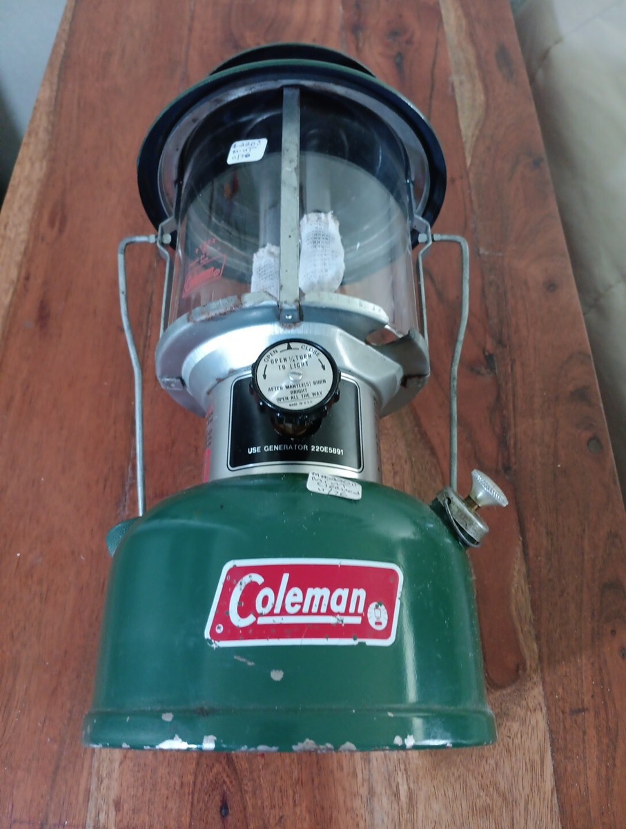 Coleman Lantern Orig. Pyrex Globe #220J Dated 11/76 Made USA Coleman Lantern Orig. Pyrex Globe #220J Dated 11/76 Made USA
