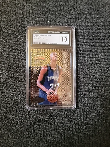 1997-98 Bowman's Best Basketball Kevin Garnett Best Cuts - CGC 10 - GS879
