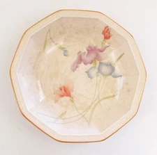 Mikasa Craft Works Magic Moods  Cereal Soup Bowl DQ 201 Pink Blue Flower Vintage