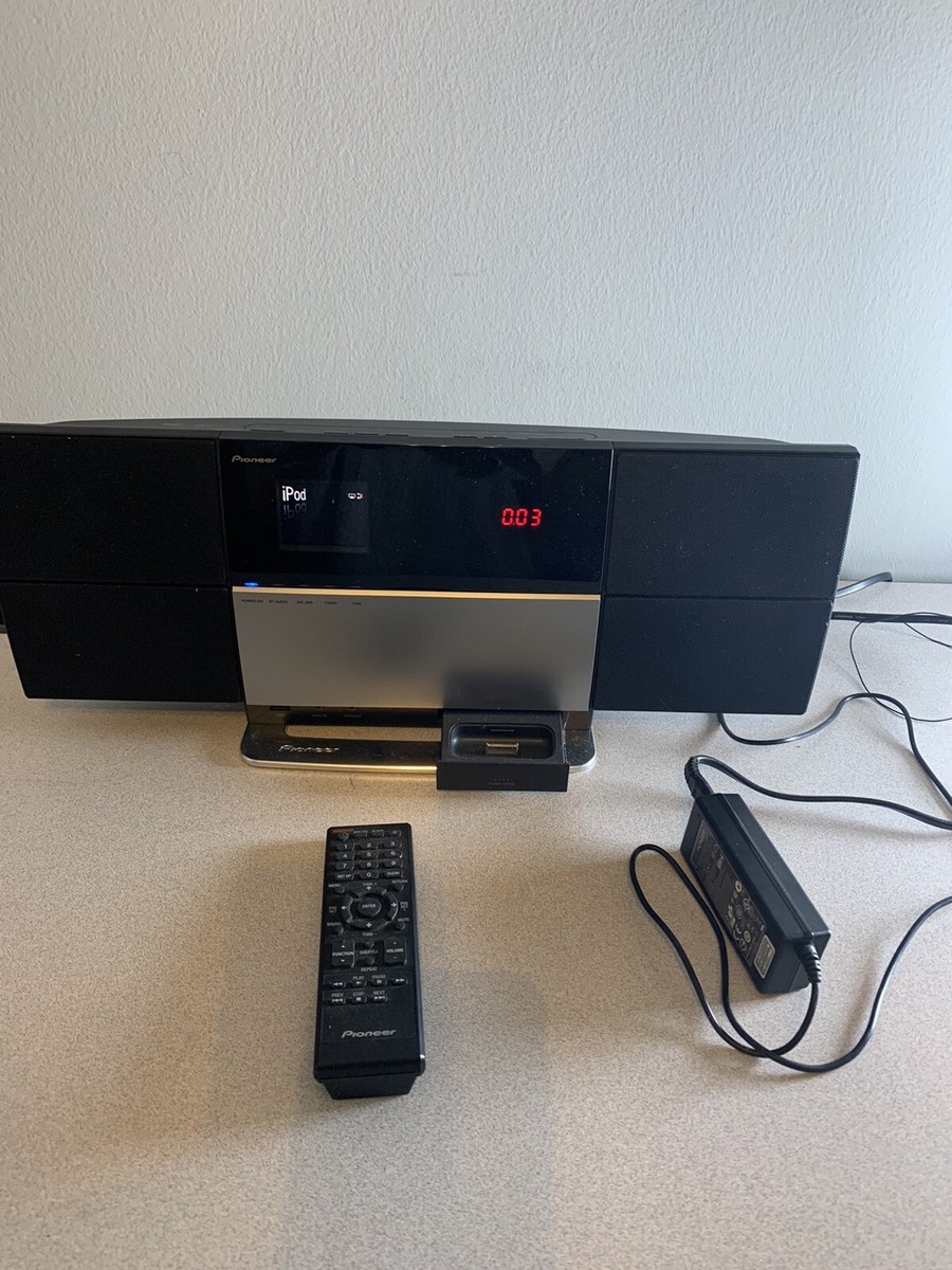 PIONEER X-SMC3-K/-S SLIM AV MICRO SYSTEM w/AC ADAPTER & REMOTE