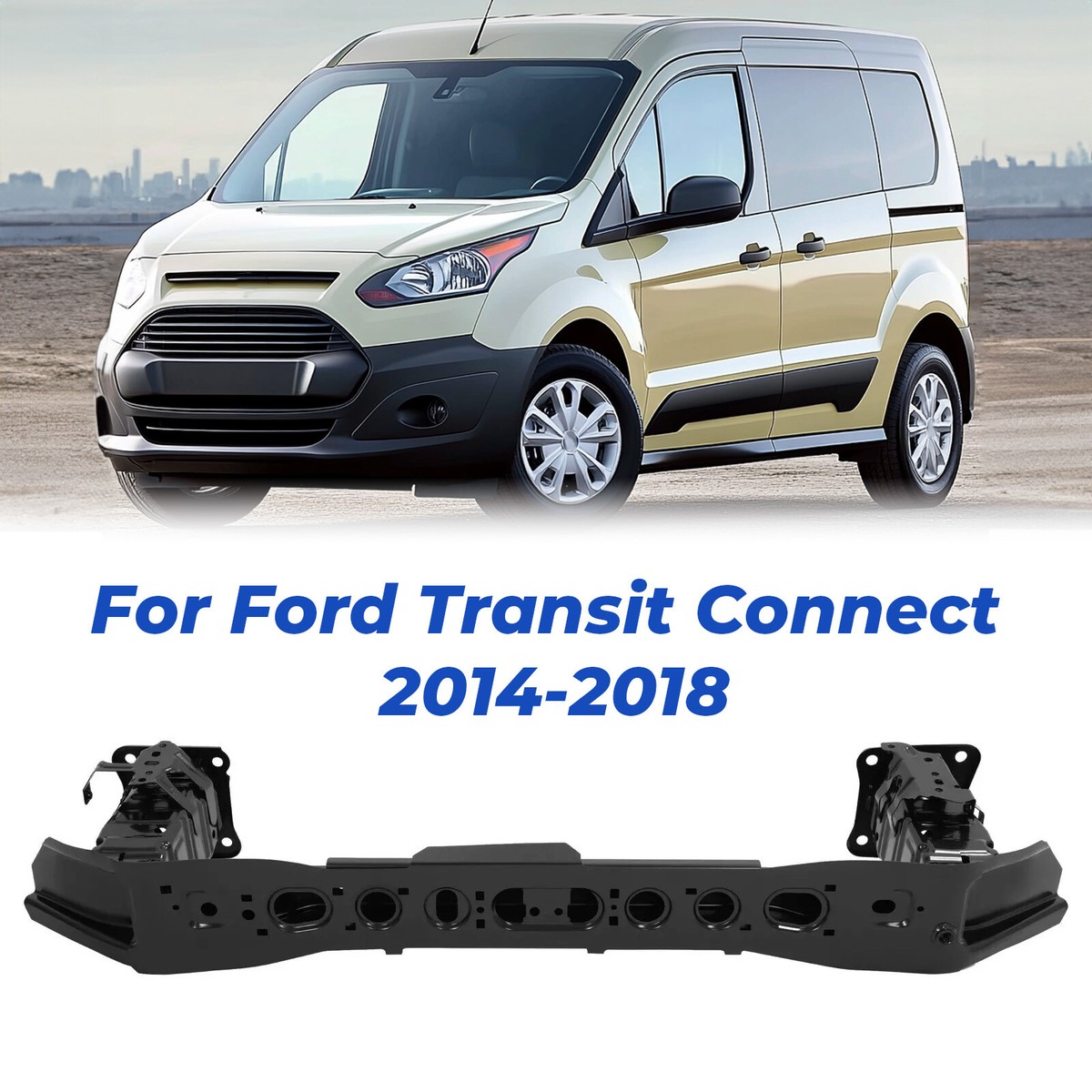 Front Steel Bumper ReinForcement Impact Bar For Ford Transit