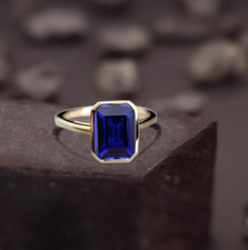Natural Blue Sapphire Ring Birthday Anniversary Gift For Her Mother's Day Gift