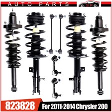 For 2008-2014 Dodge Avenger Front Rear Complete Struts Sway Bar End Links
