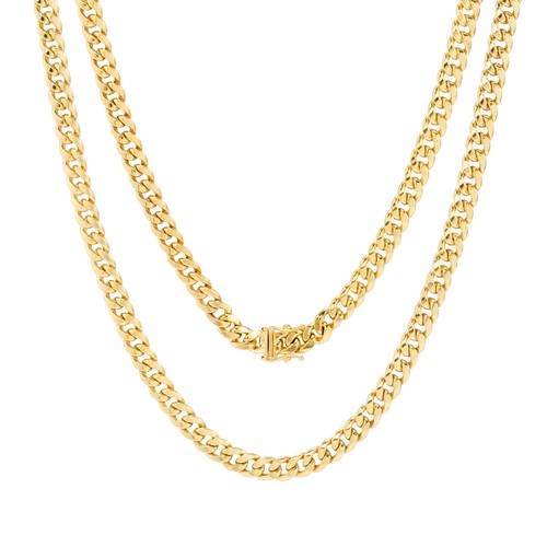 10K Yellow Gold 5mm Real Miami Cuban 