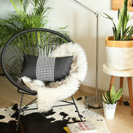 Наволочки из жаккарда в клетку в стиле бохо-шик желтые - Комплект из 4 наволочек 12x20 6390₽