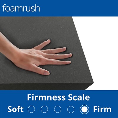 GoTo Foam Upholstery Cushion - 2"x30"x72" Semi-Firm (35 ILD) Polyurethane Foam Made In USA - View #3