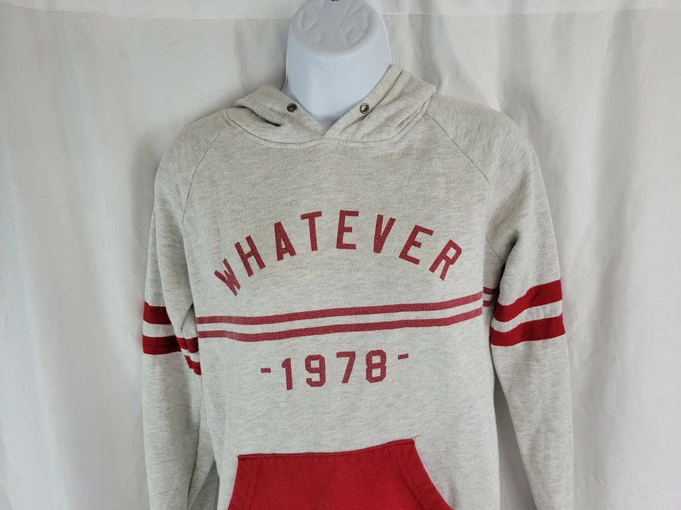 Empyre Pullover Sudadera con Capucha Manga Larga Gris Rojo Mujer Talla S Foto 2 de 4