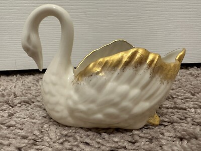 Lenox Swan Figurine 24k Gold Accents Excellent Vintage Nice | eBay