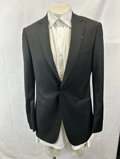 Zzegna Solid Black Tuxedo Suit 1-Bt Sz  EU 46 R D8 / US 36 R D 8 / W 32