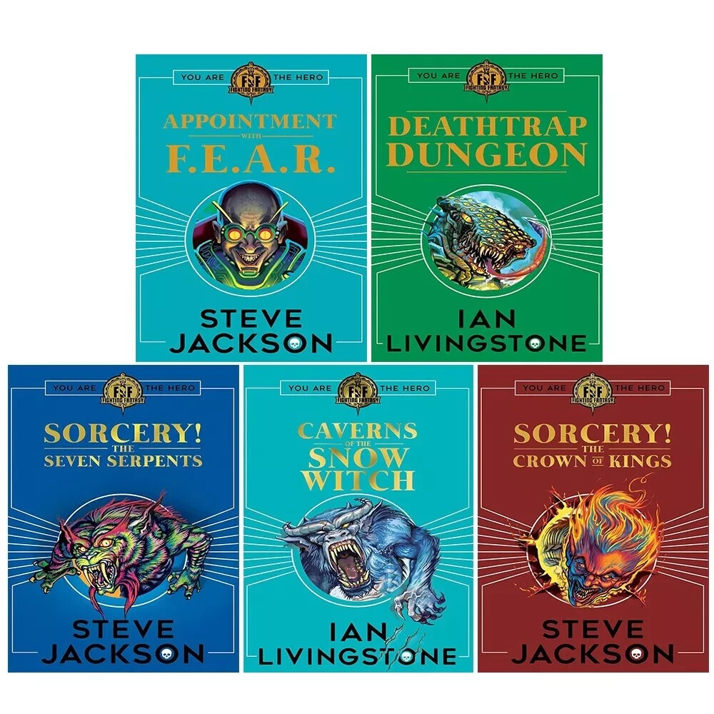 Fighting Fantasy Collection 5 Books Set By Ian Livingstone, Steve Jackson