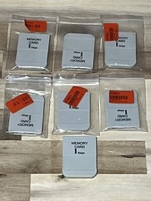 Awesome PlayStation 1 PS1 Memory Card 1MG Lot Of 7 All New
