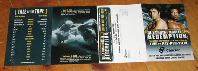 JUNE 17 2000 DE LA HOYA VS MOSLEYII BOXING PAY PER VIEW ADVERTISING MAILER