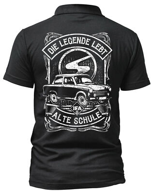 Alte Schule Trabant Poloshirt | DDR Logo Ossi 600 601 IFA Trabi Ostkult | 601