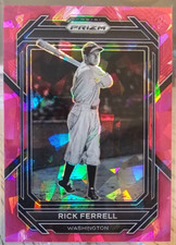 2023 Panini Prizm Pink Cracked Ice Rick Ferrell #282 Washington Senators