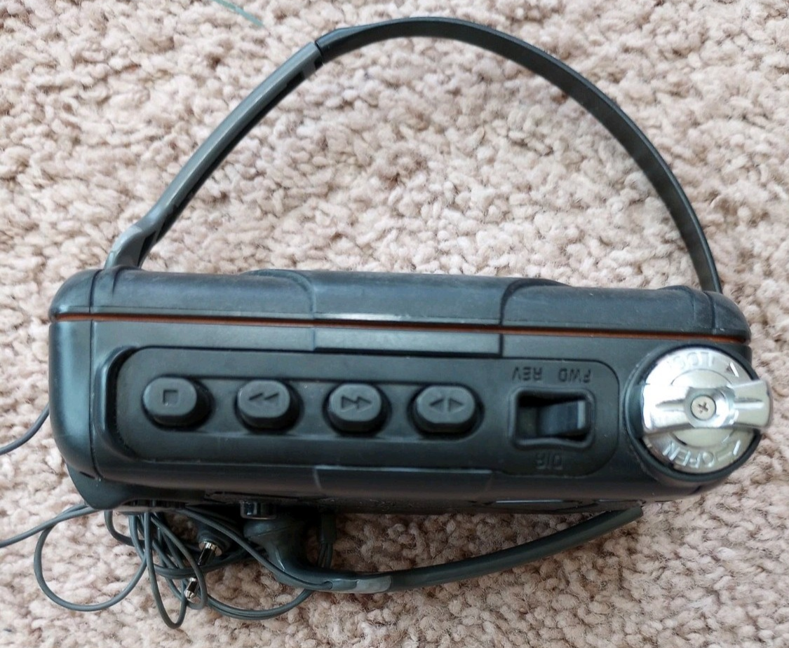 【値下げ】Panasonic Shockwave RQ-SW44V ヘッドホン付 Panasonic Shockwave RQ-SW44V Early 2000s - Gray Blue Black