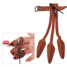 Archery 3 Finger Glove Hand Guard Recurve Compound Bow Hunting Protective Gear