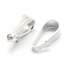 3x Anhängerschlaufe 925er Silber 7mm Ösen Collierschlaufen Verbinder Silber7