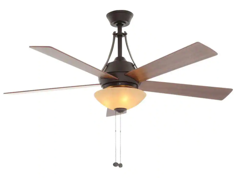 Indoor Oil-Rubbed Bronze Ceiling Fan 