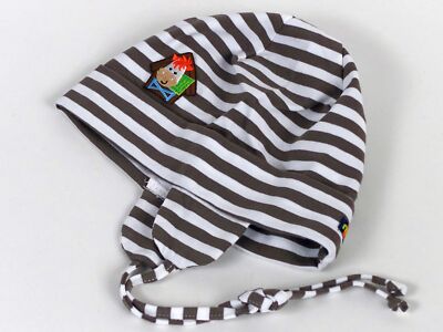 maximo Baby Jungen Mütze Gr 47 Beanie Streifen Ohrenschutz Sommermütze