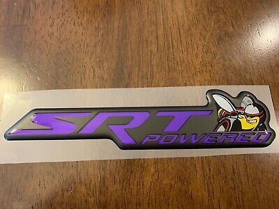 SRT Powered Badge For Scat Pack Challenger/Charger In Black HIGH QUALITY BADGE