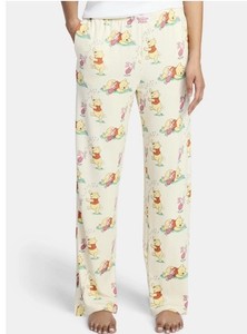 Winnie The Pooh Women’s Oatmeal Hacci Knit Pajama Bottoms Pants Size XL NWT