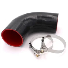 90 Degree Elbow Coupler Silicone Hose 4-Ply 4-inch for Turbo/Intercooler/Inta...
