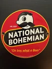 Vintage Style National Bohemian Beer Porcelain Enamel Advertising Sign 6x6"