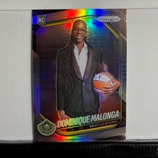 Dominique Malonga 2025 Panini Prizm WNBA Rookie Silver Prizm Storm Variation