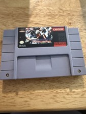 VINTAGE 1993 SUPER NINTENDO CAPCOM'S MVP FOOTBALL SPORTS VIDEO GAME-SNES-Works!